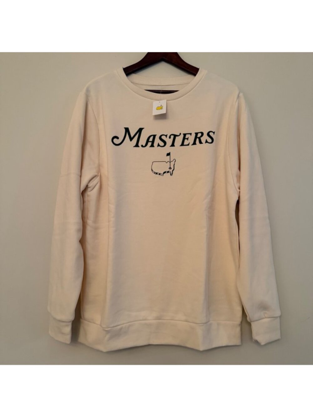 Masters Golf Sweatshirt Crew Neck Cream 2026 XL Augusta National New - Picture 4 of 4